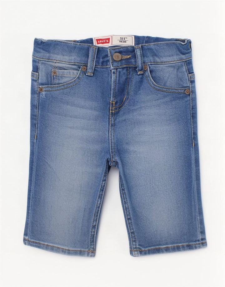 Levi's Short en jean slim 511 pour garçon 7-8 ans W22 Bleu coton