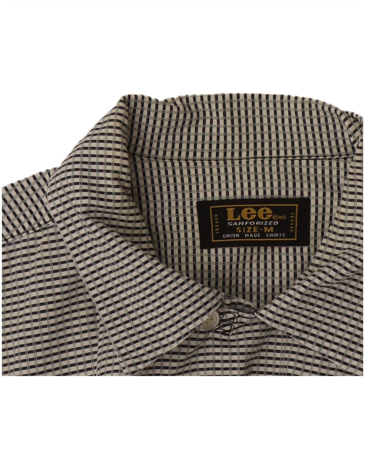 Camicia Lee da uomo a maniche corte blu navy medio geometrico