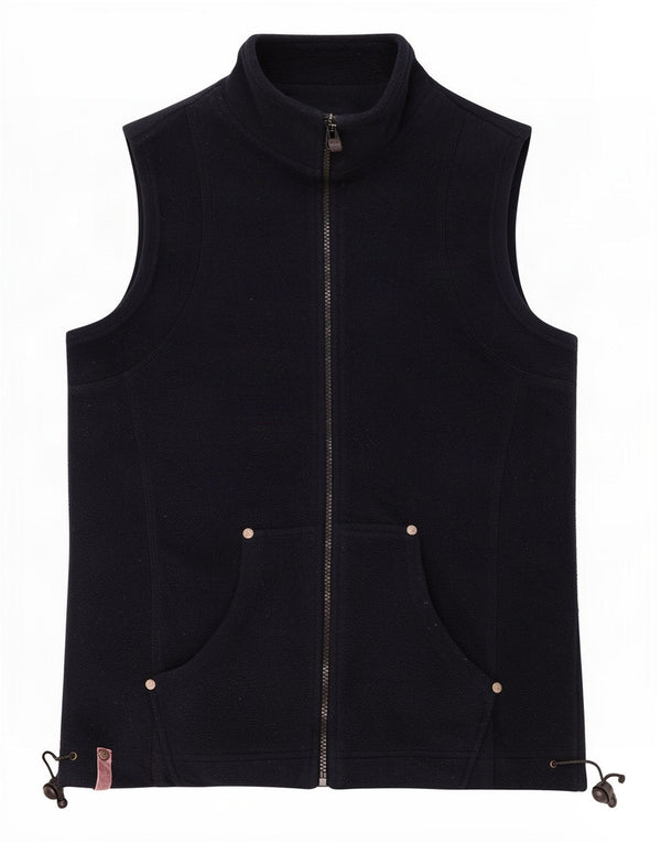 M&Co Chaleco polar para mujer UK 40 Mediano Azul marino Poliéster