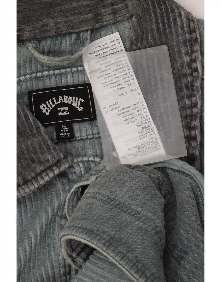 Billabong Mens Corduroy Jacket UK 38 Medium Blue Cotton