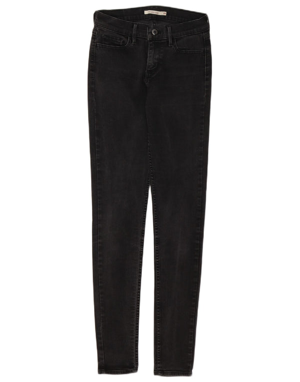 Levi's Damen 710 Super Skinny Jeans W28 L32 Graue Baumwolle