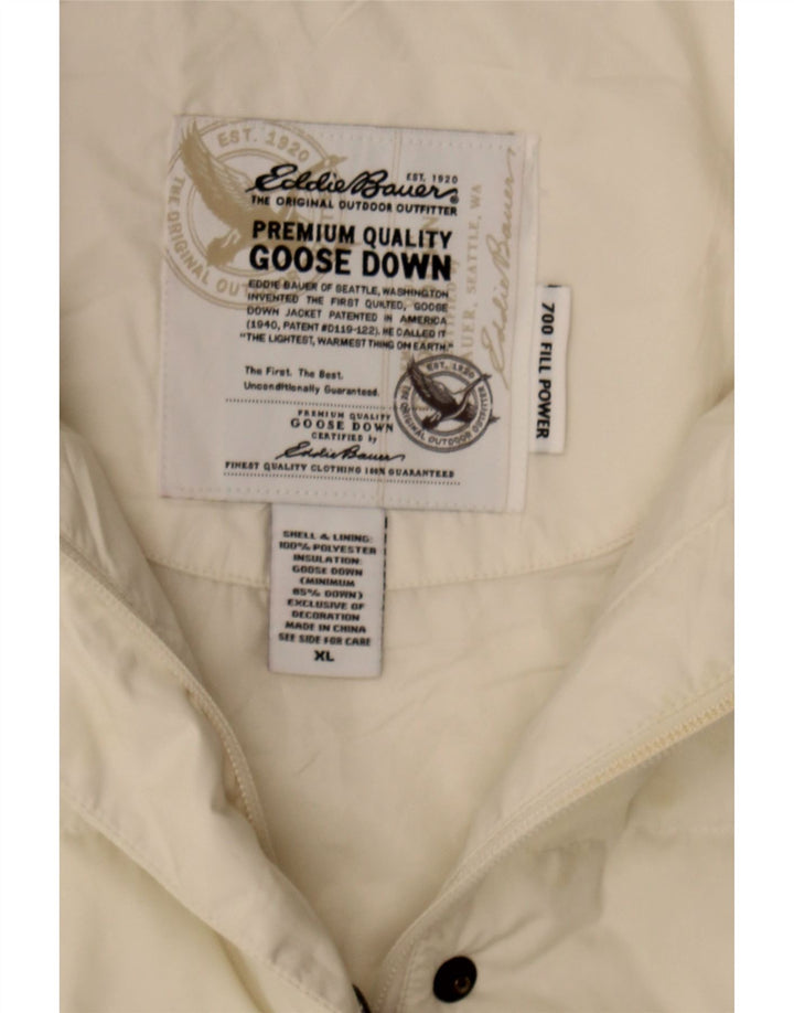 EDDIE BAUER Womens Padded Gilet UK 18 XL Beige Polyester Vintage Eddie Bauer and Second-Hand Eddie Bauer from Messina Hembry 