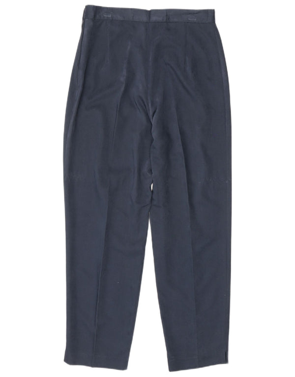 Pantaloni tăiați conici pentru femei Vintage IT 42 Medium W26 L25 Bleumarin