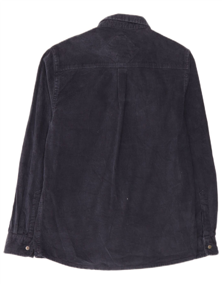 Saltrock Mens Corduroy Shirt Small Navy Blue Cotton