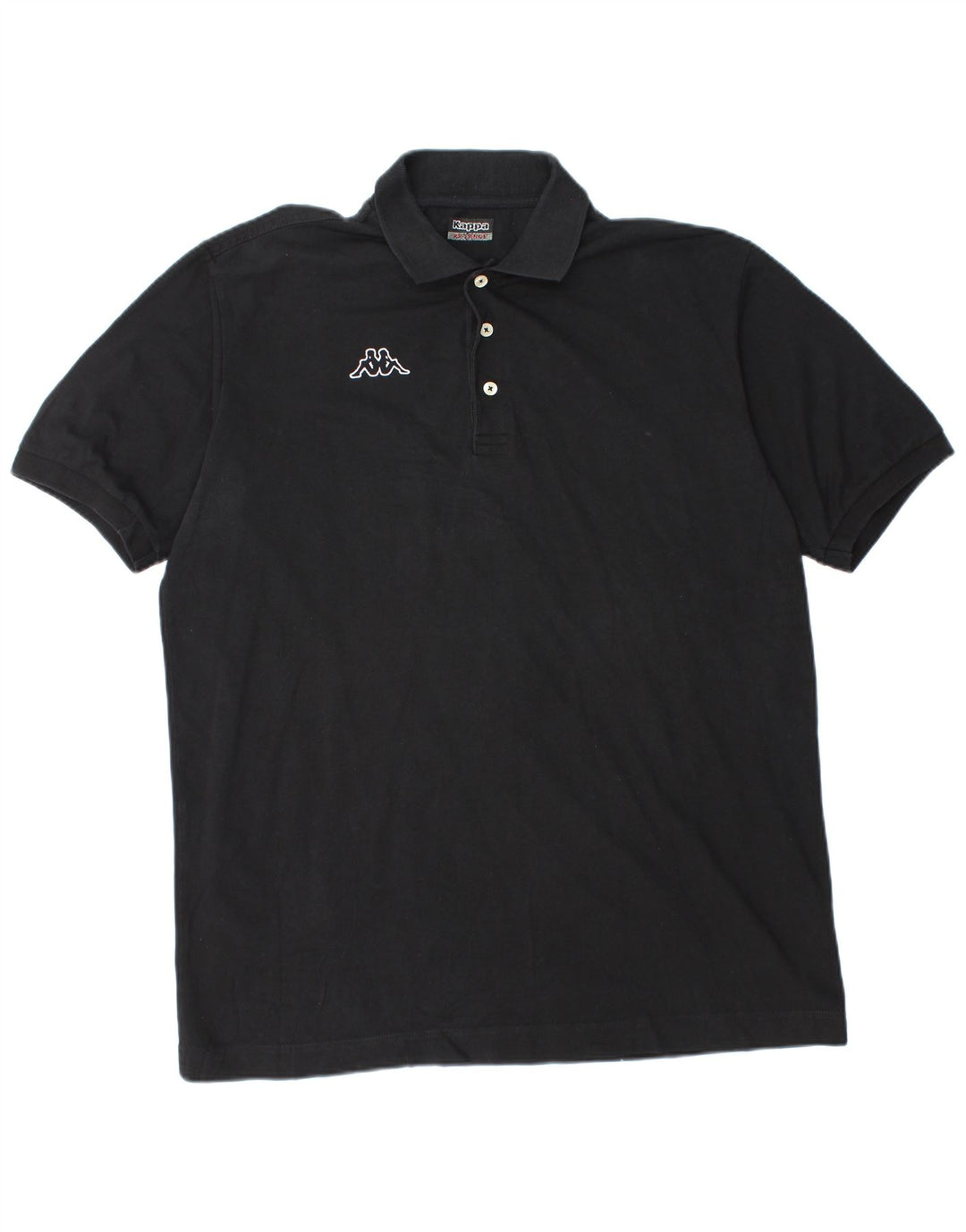 Kappa herre poloshirt 2XL sort bomuld