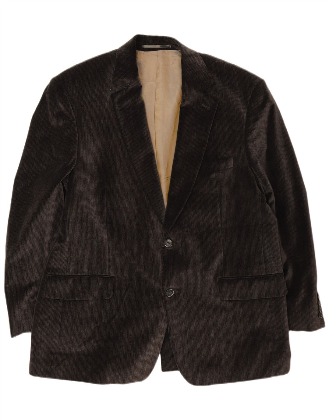 Bogart Veste blazer en velours côtelé à 2 boutons pour homme UK 40 Large Marron
