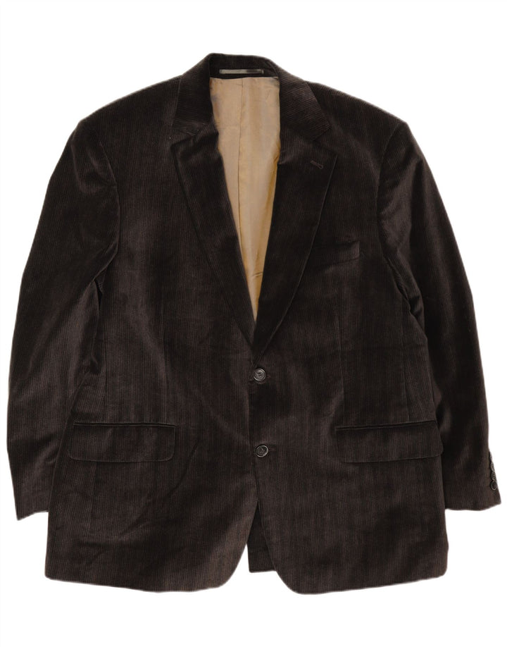 Bogart Veste blazer en velours côtelé à 2 boutons pour homme UK 40 Large Marron