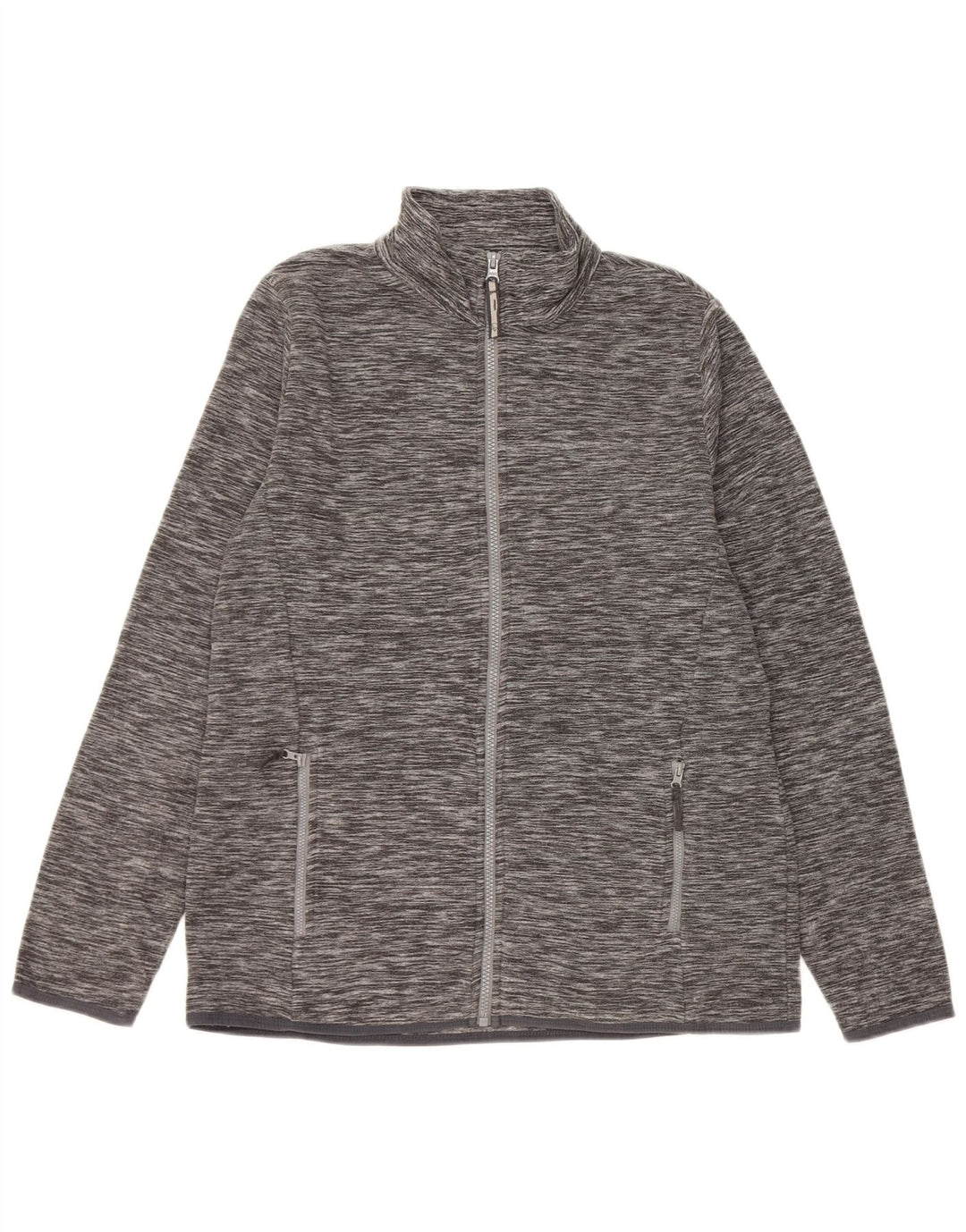 Mountain Warehouse Womens Fleece Jacket UK 16 Large Grey Flecked Polyester