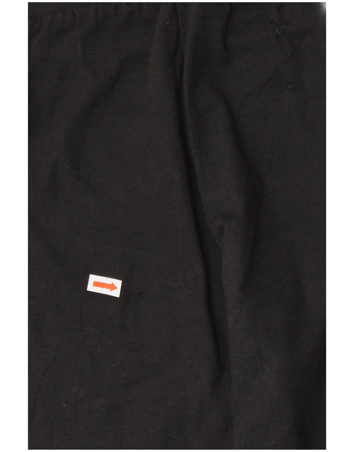 DESIGUAL Womens Graphic Leggings UK 12 Medium  Black Floral