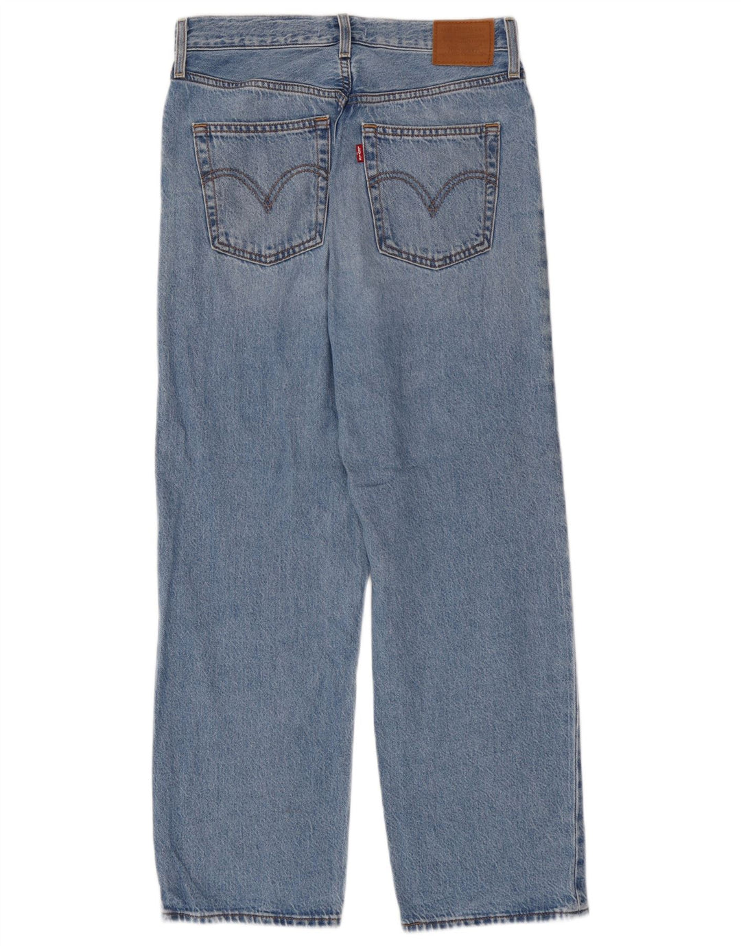 Levi's Dame Ribcage Straight Jeans W28 L27 Blå Bomuld