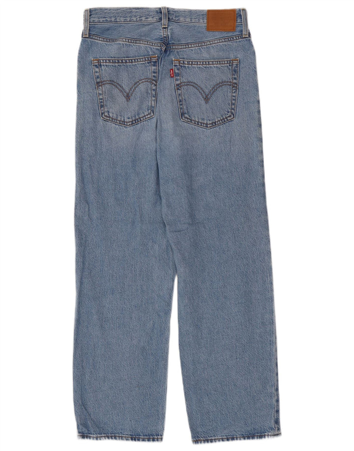 Levi's Dame Ribcage Straight Jeans W28 L27 Blå Bomuld