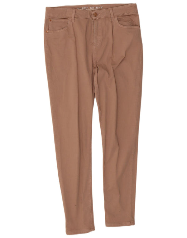 Женские джинсы суперскинни Marks & Spencer UK 14, большие W32 L28, розовый хлопок