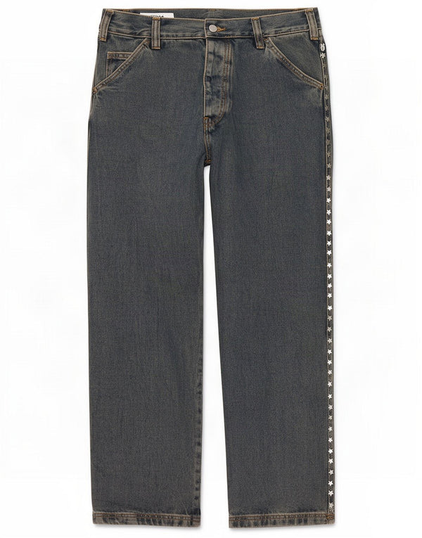 Zara Mens Straight Jeans EU 38 Small W30 L30 Blue Cotton