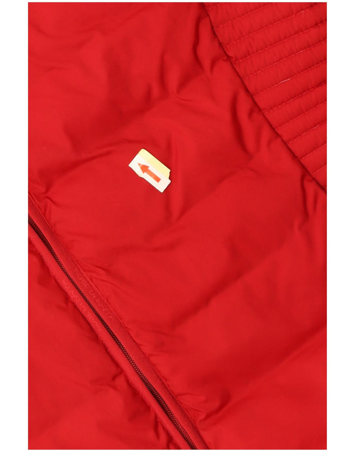 KAPPA polstret jakke til kvinder UK 18 XL Rød Polyester