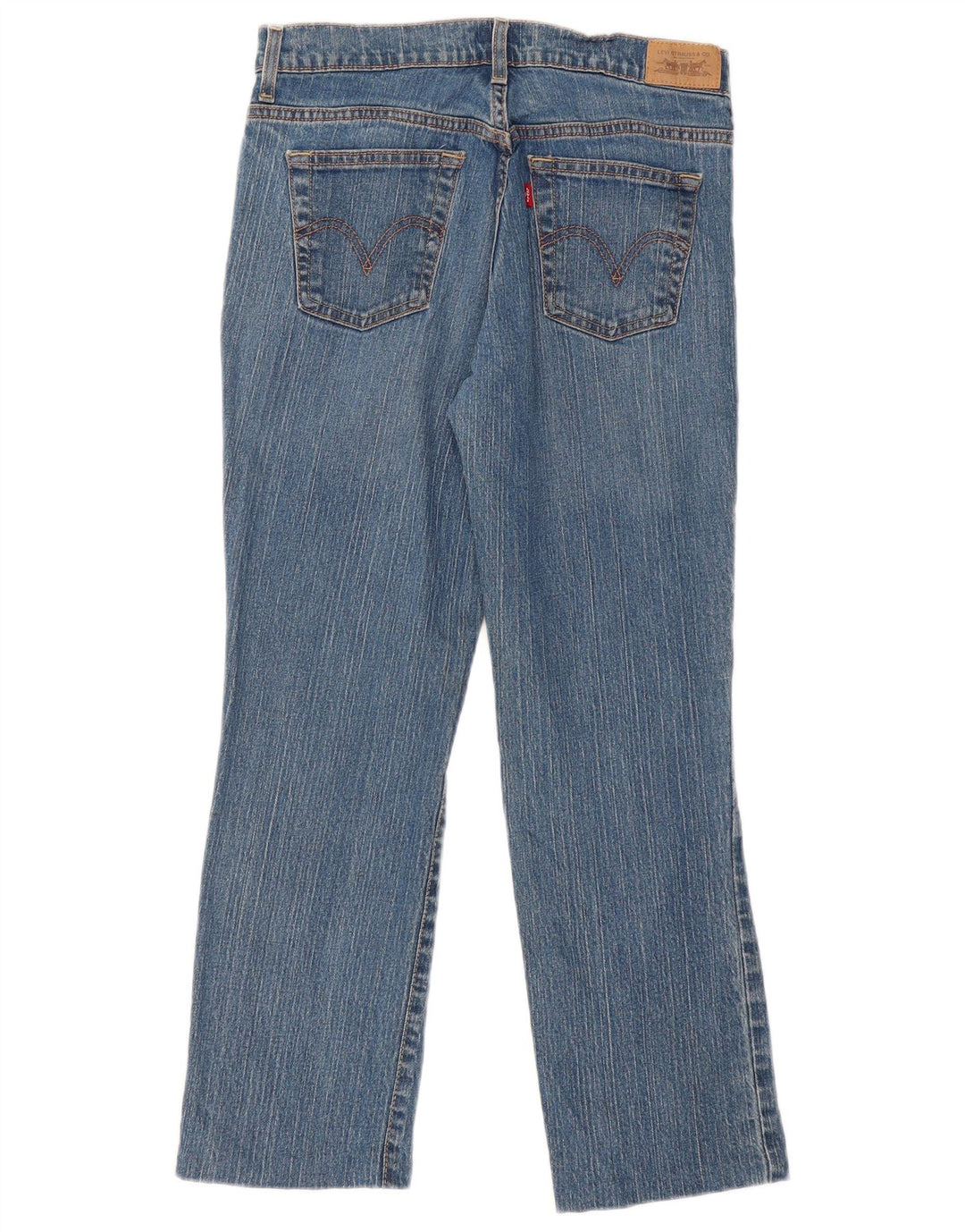 Levi's Womens 505 Straight Jeans US 8 Medium W32 L28 Blue Cotton