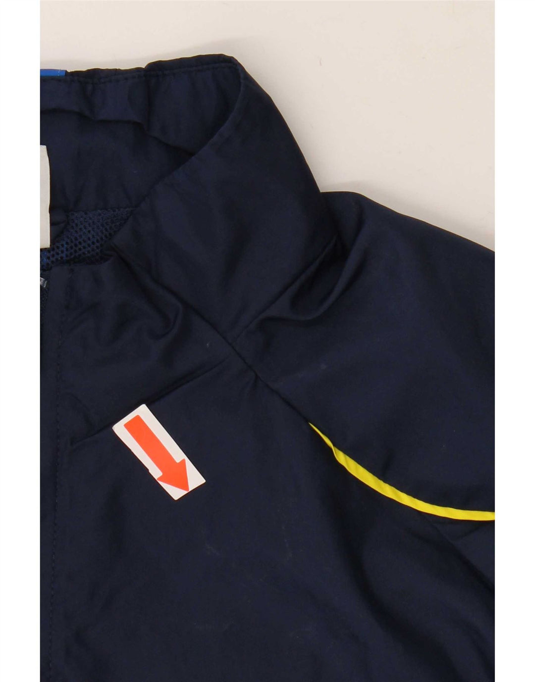 Adidas Giacca da tuta da uomo grande in poliestere blu navy