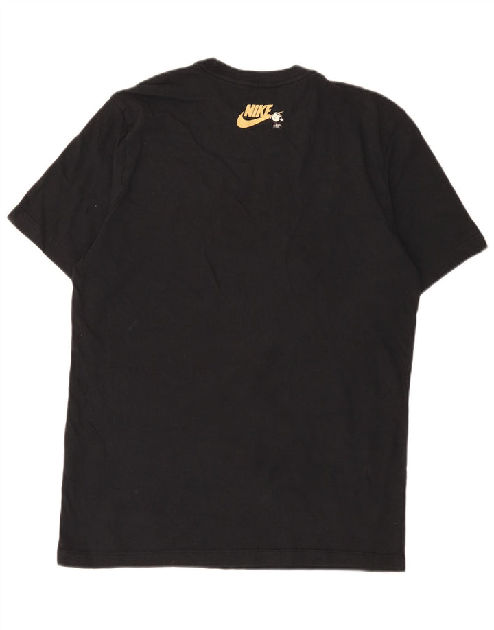 Camiseta Nike masculina gráfica Top médio algodão preto