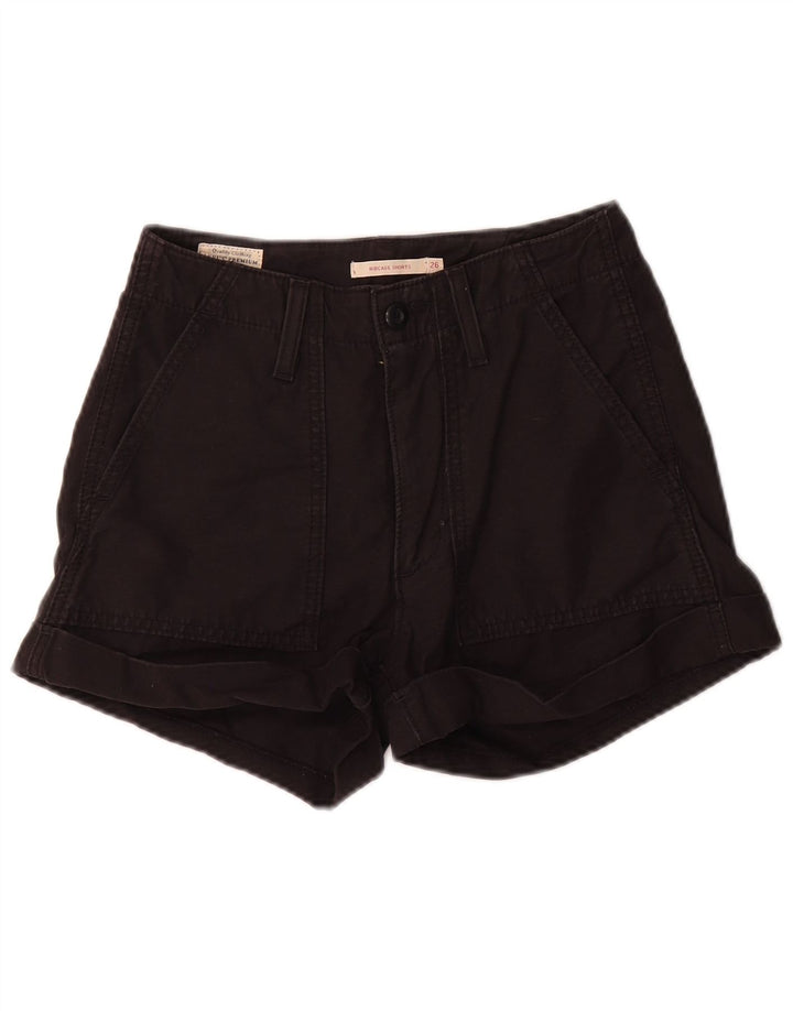 Levi's Womens Ribcage Chino Shorts W26 Small Black Cotton