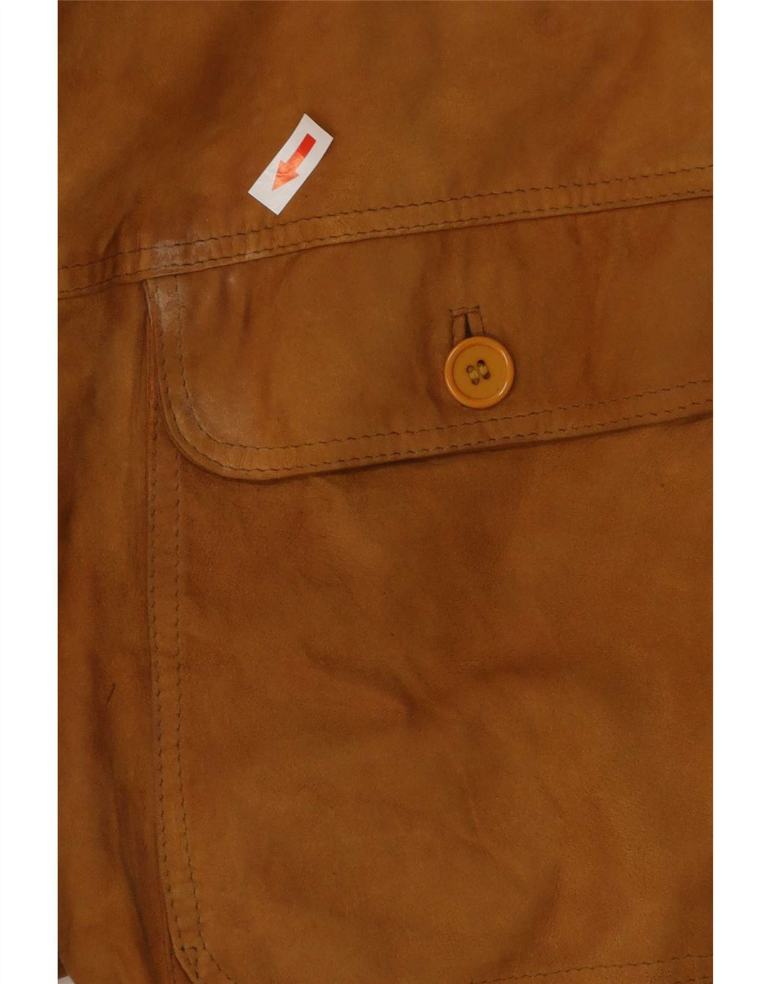 vintage Mens Suede Bomber Jacket UK 38 Beige Moyen