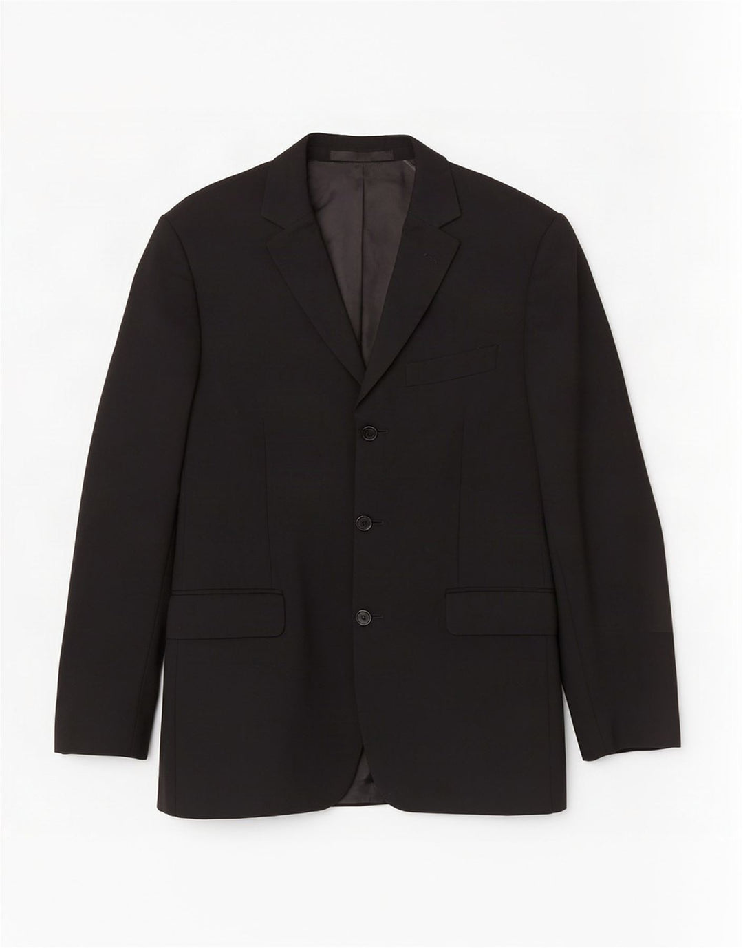 Jaqueta blazer masculina de 3 botões Marks & Spencer Reino Unido 38 lã preta média