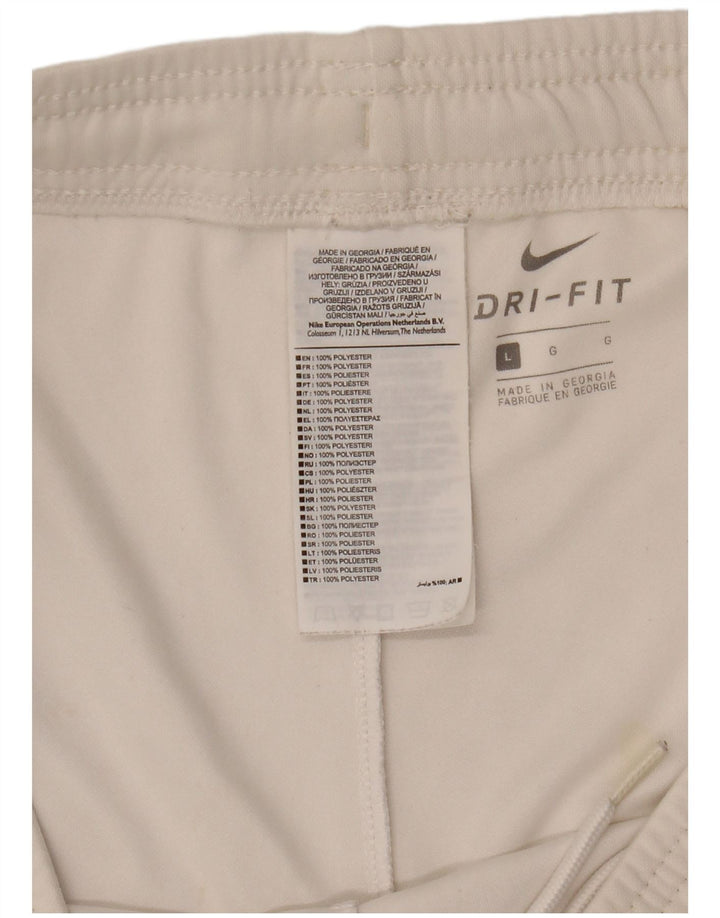 Мужские спортивные шорты Nike Dri Fit, большие белые, полиэстер