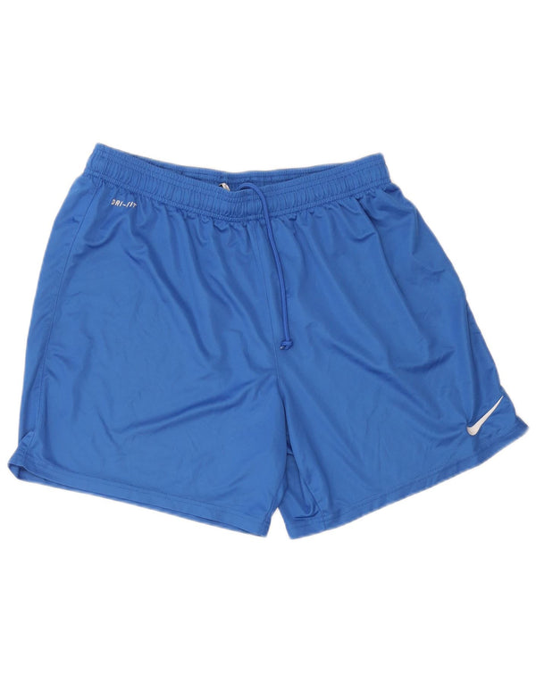 Pantaloncini sportivi Nike Dri Fit da uomo, grandi, in poliestere blu