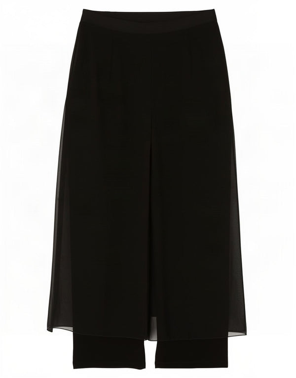 Meri Esca Womens Wide Leg Trousers UK 12 Medium W28 L26 Black Polyester