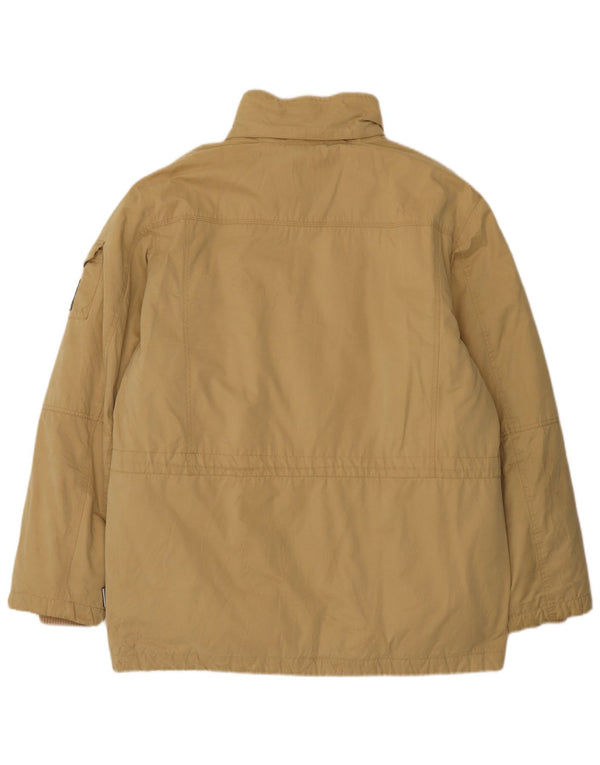 Diadora Herre polstret jakke UK 42 XL Beige Bomuld