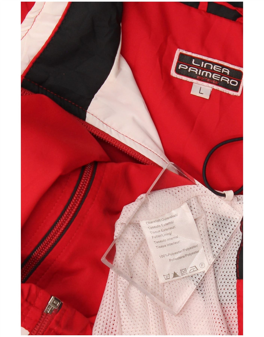 Linea Primero Herre træningsdragt Topjakke Stor rød Colourblock Polyester