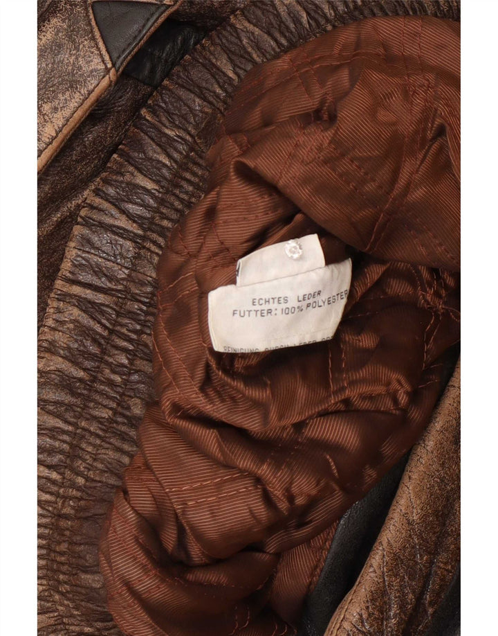 Giacca in pelle da uomo Rover&Lakes IT 52 XL Marrone