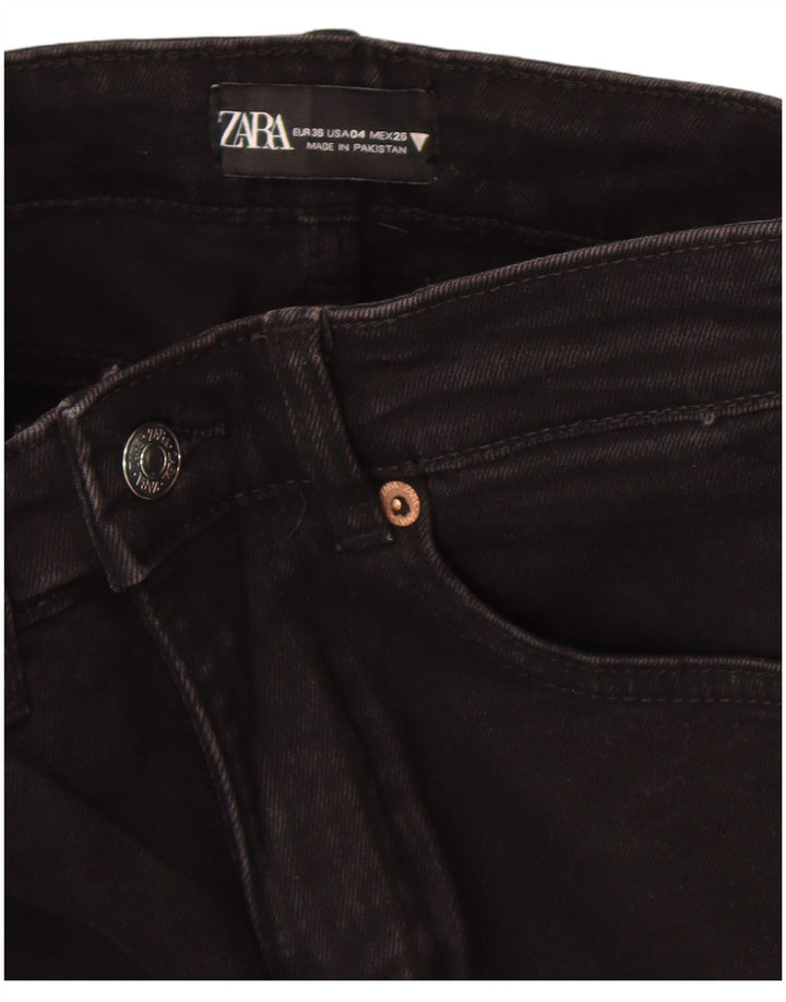 Zara Dame Bootcut Jeans EU 36 XS W26 L25 Sort