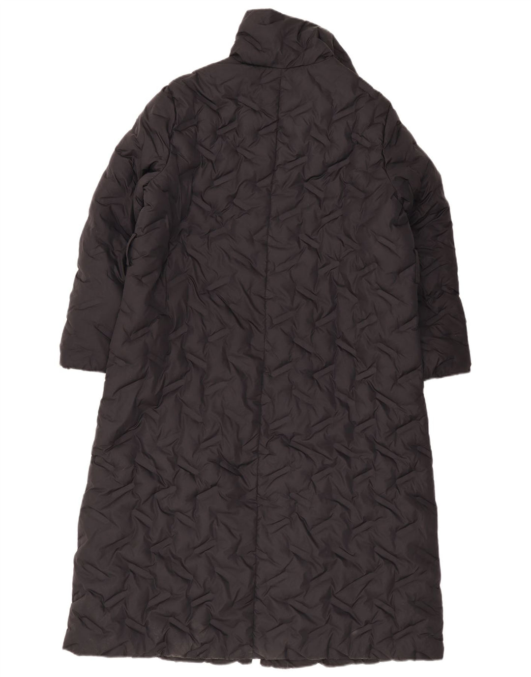 Emporio Armani Womens Quilted Padded Coat IT 42 Medium Black Polyester