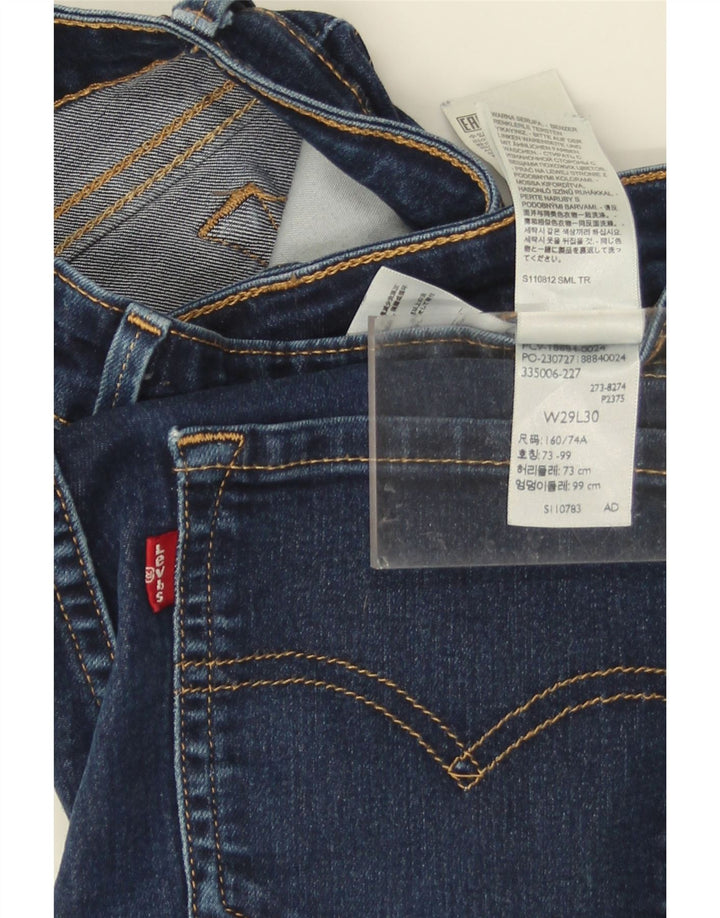 LEVI'S Womens 712 Slim Jeans W29 L30 Navy Blue Cotton