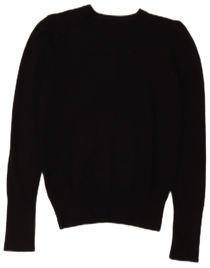 Zara Womens Crew Neck Jumper Sweater UK 10 Small Black