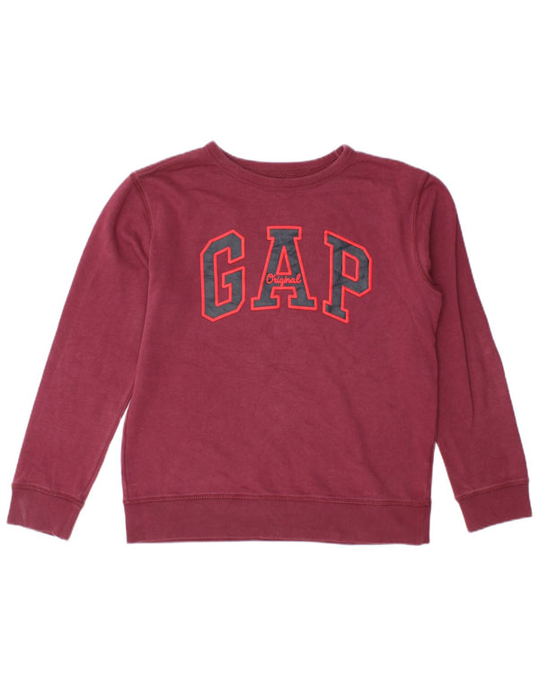 Gap Boys Grafisk Sweatshirt Jumper 14-15 år 2XL Burgundy