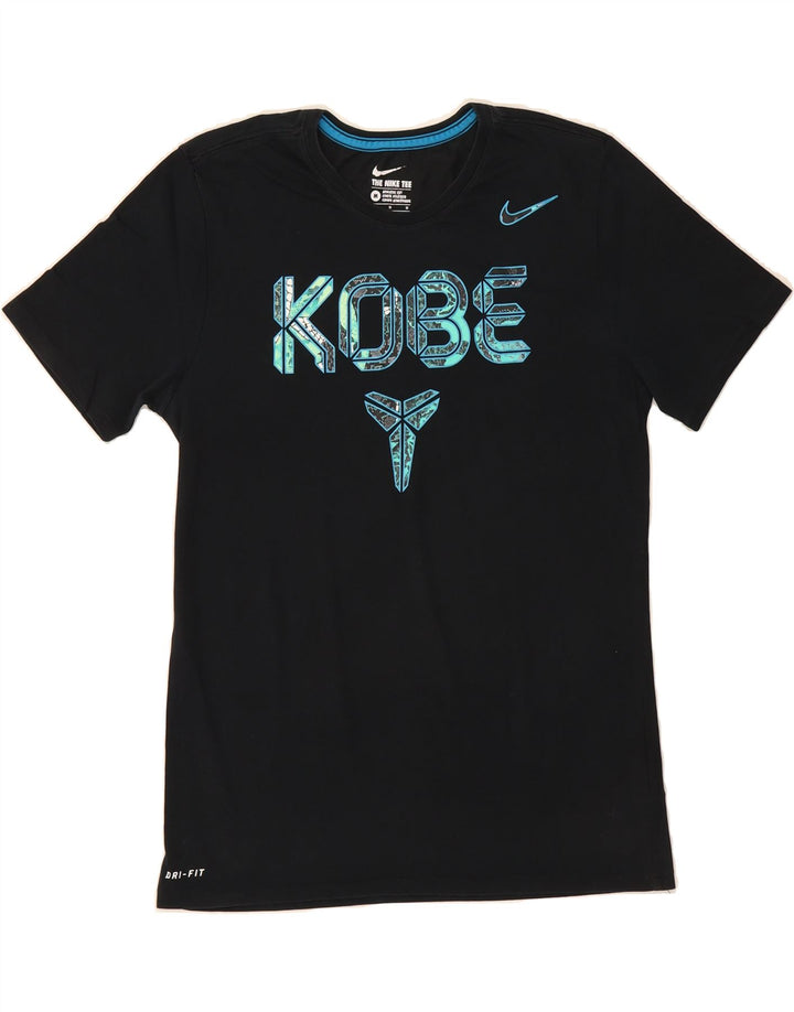 NIKE Mens Athletic Cut Graphic T-Shirt Top Medium Black Cotton Vintage Nike and Second-Hand Nike from Messina Hembry 