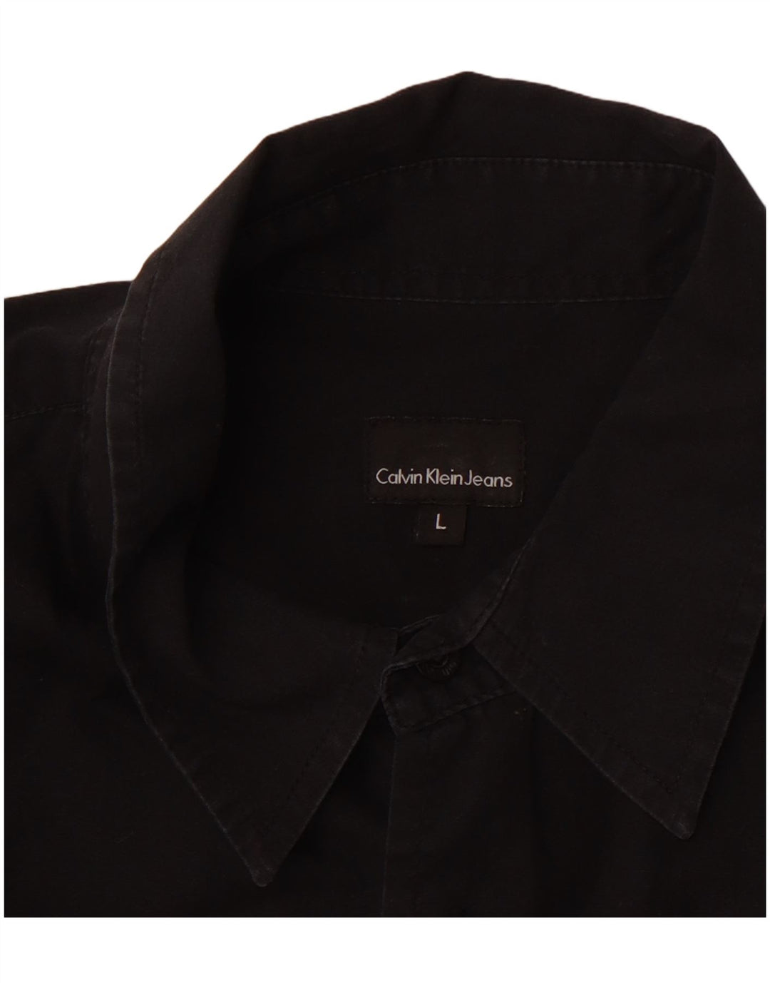 CALVIN KLEIN Mens Shirt Large Black