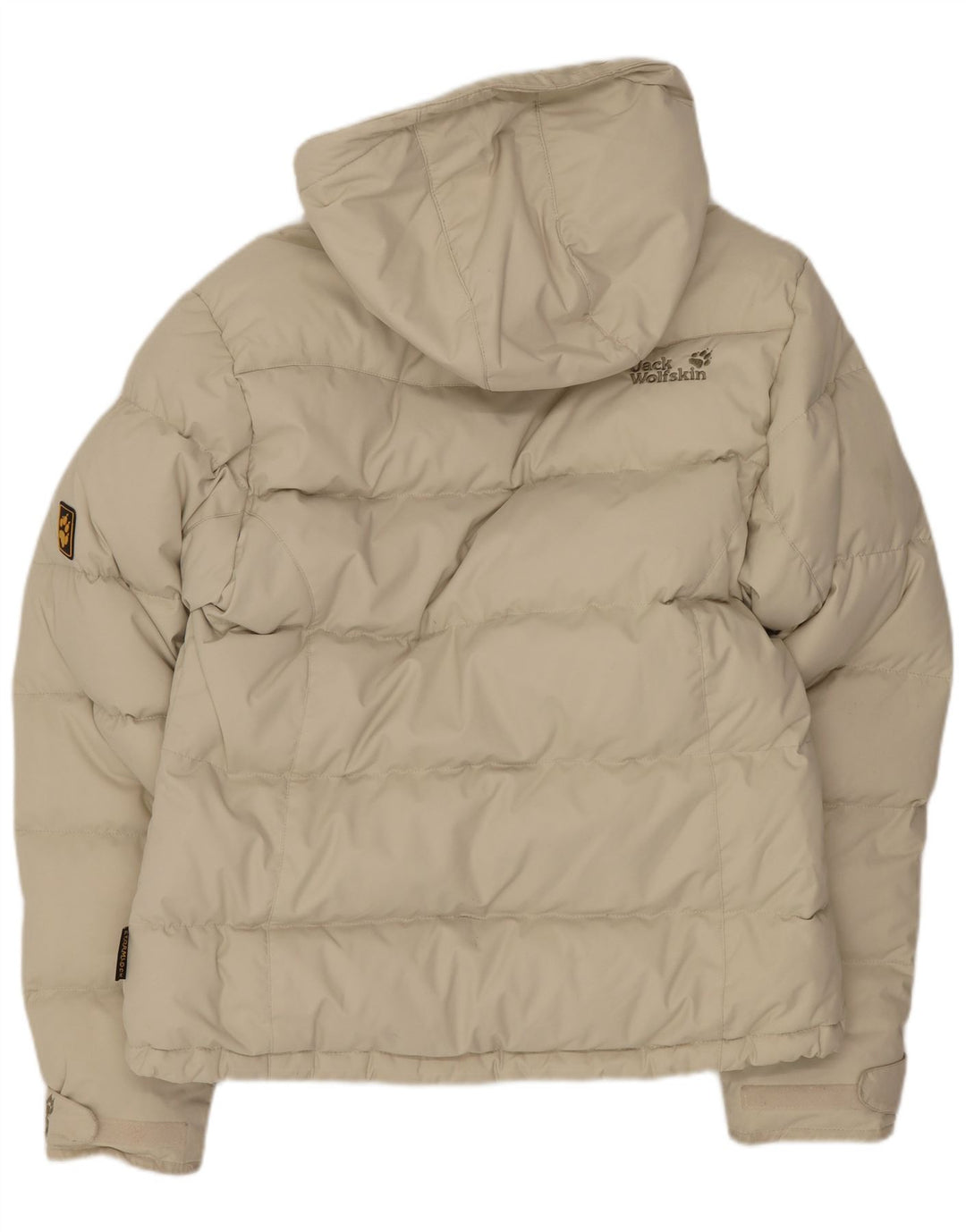 Jack Wolfskin Veste matelassée à capuche pour femme UK 10 Small Beige Polyamide