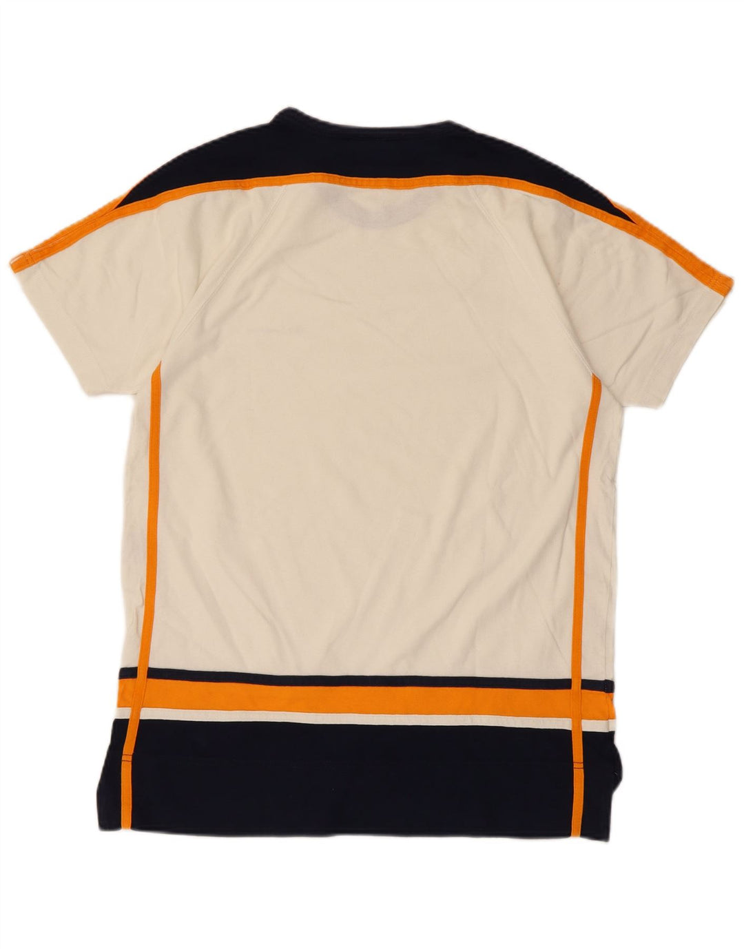 T-shirt da uomo Champion Top in cotone color block bianco medio