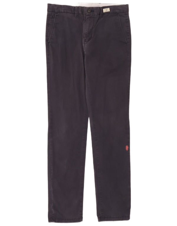 Pantaloni chino dritti da uomo Tommy Hilfiger W32 L34 cotone blu navy