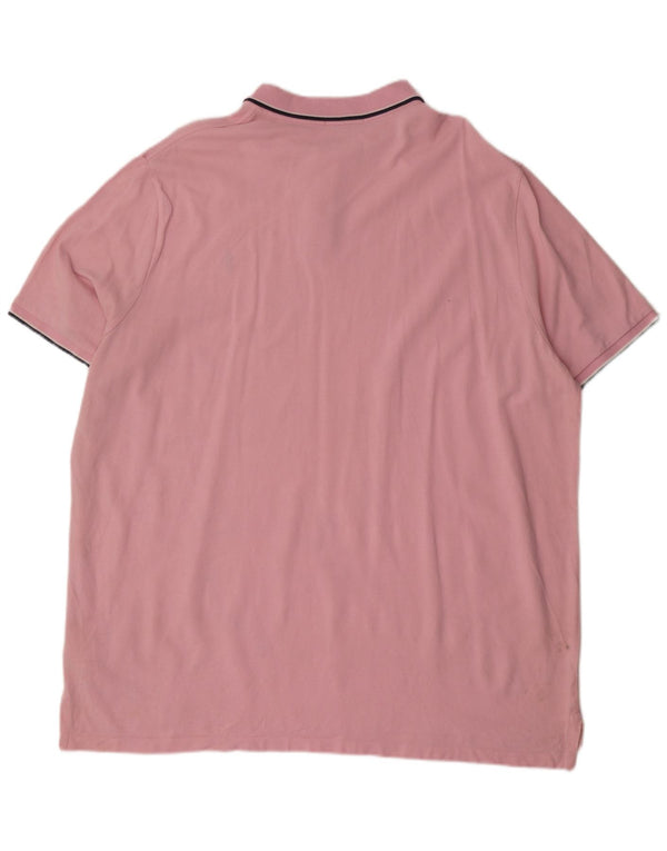 Camicia Polo Ralph Lauren da uomo vestibilità classica 2XL cotone a righe rosa