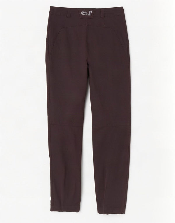 Jack Wolfskin Pantaloni Cargo Windbreaker pentru femei UK 8 Small W26 L30 Negru
