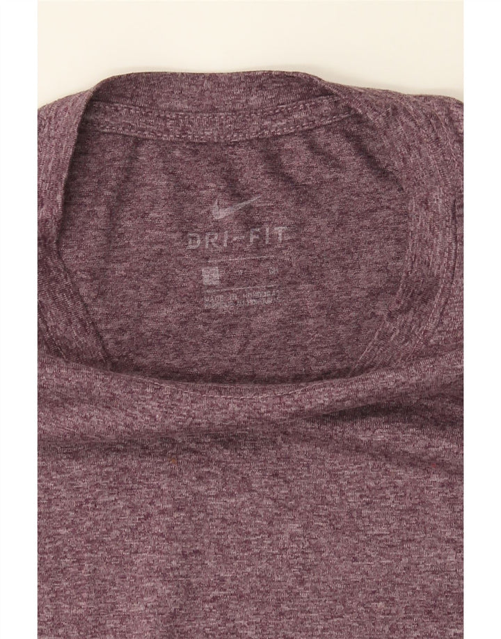 NIKE Mens Dri Fit T-Shirt Top Small Maroon Polyester Vintage Nike and Second-Hand Nike from Messina Hembry 