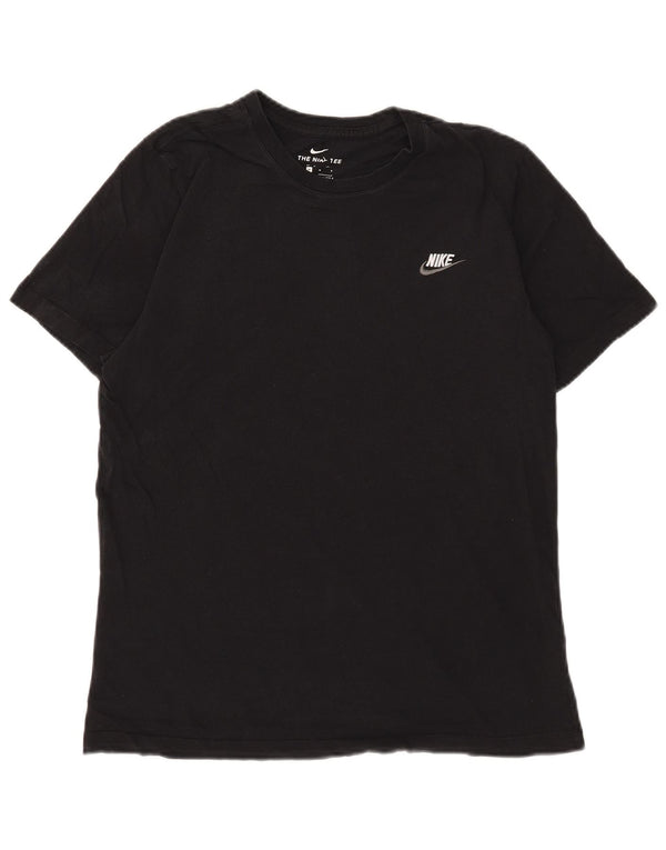 Nike Mens Graphic T-Shirt Top Medium Black Cotton