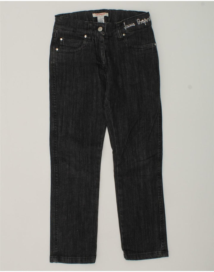 LAURA BIAGIOTTI Girls Slim Jeans 5-6 Years W22 L20 Black Cotton | Vintage Laura Biagiotti | Thrift | Second-Hand Laura Biagiotti | Used Clothing | Messina Hembry 