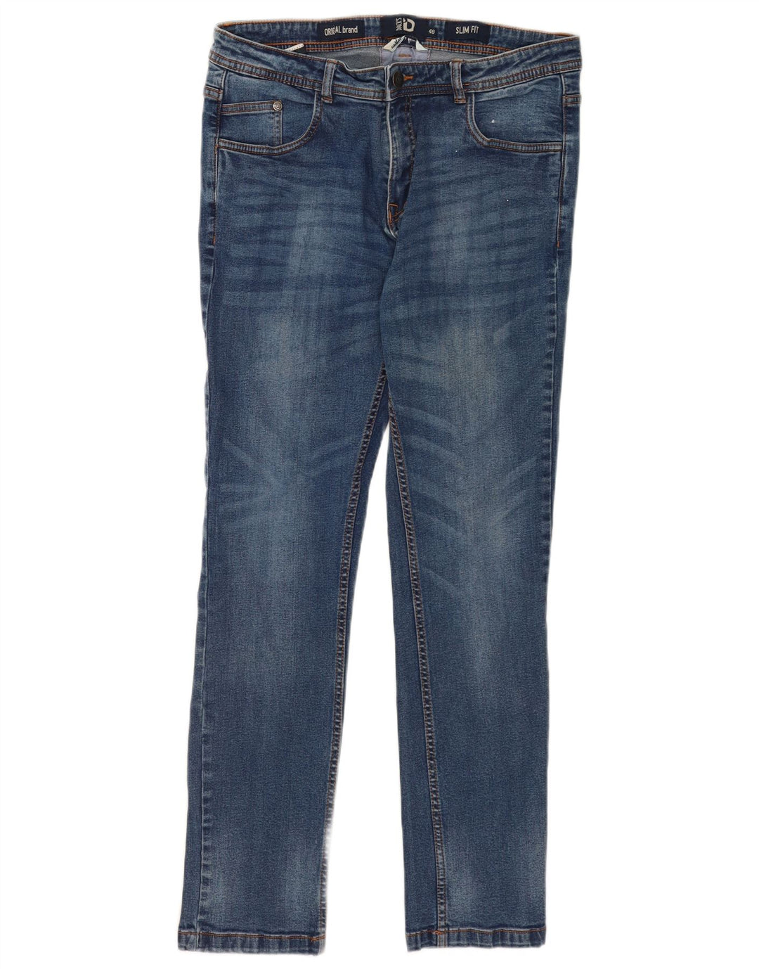 Dack's Mens Slim Jeans IT 48 Medium W32 L30 Blue Cotton