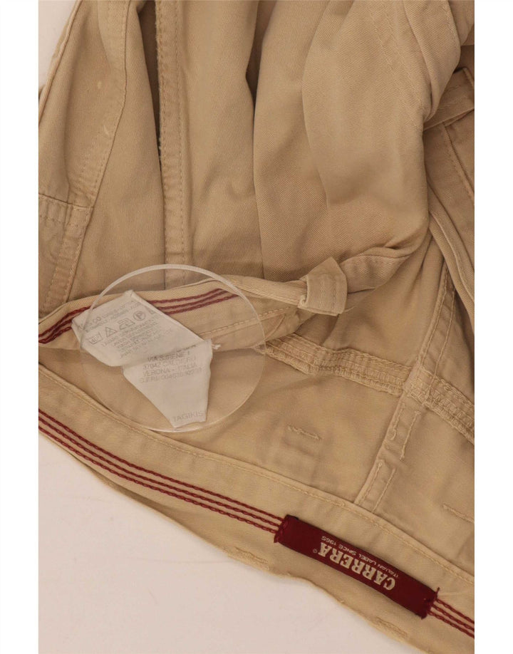 Carrera Herre Cargo Shorts Large W36 Beige Cotton