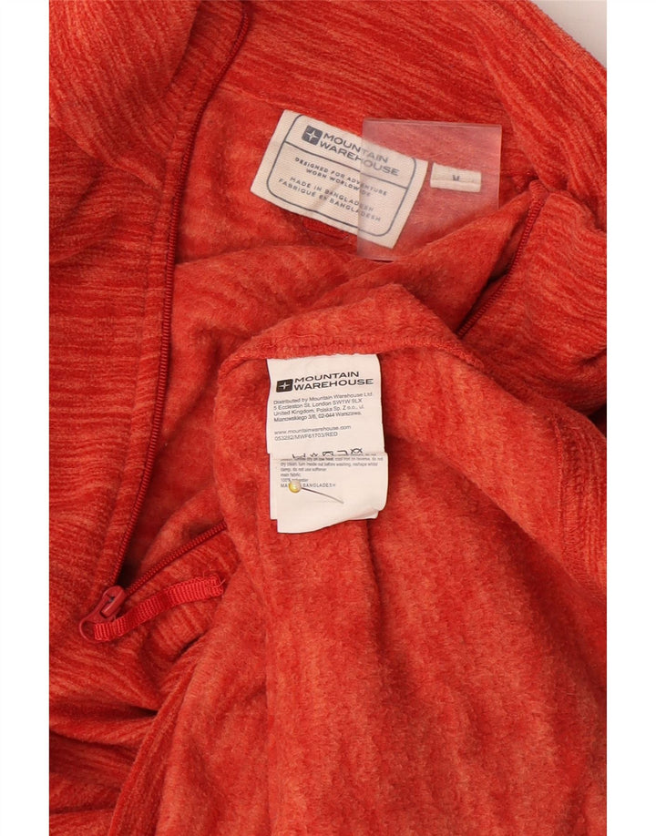 Mountain Warehouse Herren-Fleecepullover mit Reißverschluss am Kragen, mittelorange meliert
