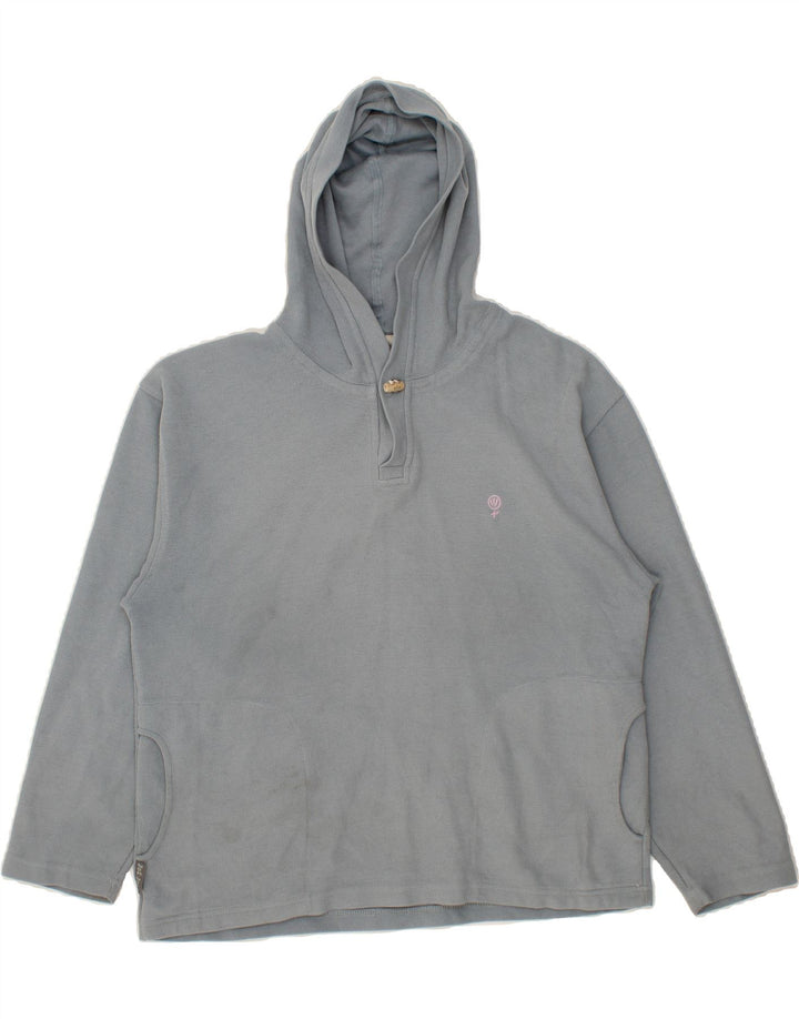 FAT FACE Womens Oversized Hoodie Jumper UK 12 Medium  Blue Cotton Vintage Fat Face and Second-Hand Fat Face from Messina Hembry 