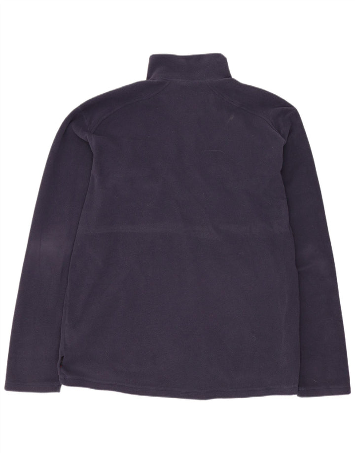 HELLY HANSEN Mens Zip Neck Fleece Jumper XL Navy Blue Polyester